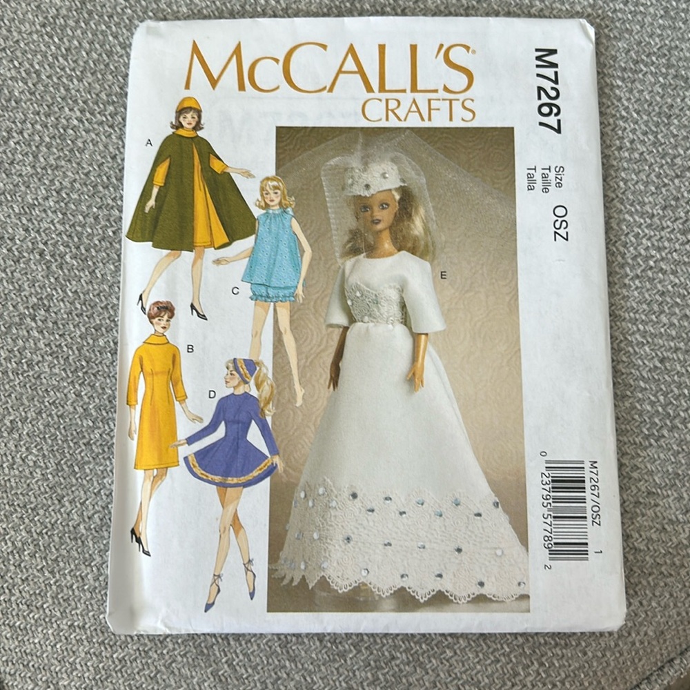 McCall’s Barbie size clothes